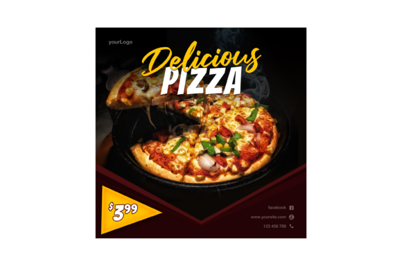 Delicious Pizza Instagram Post: A Must-Have for Creative Content Creators
