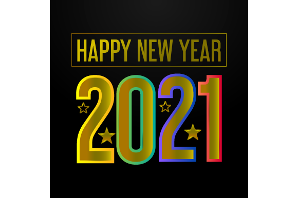 Greeting and Banner Happy New Year 2021: A Celebration of Fresh Beginnings