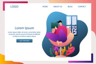 Landing Page Reading Book and Stay Home: A Practical Resource for Digital Creatives