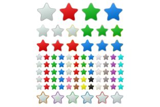 Metal Rounded Star Button Set: A Versatile Design Element for Modern Projects