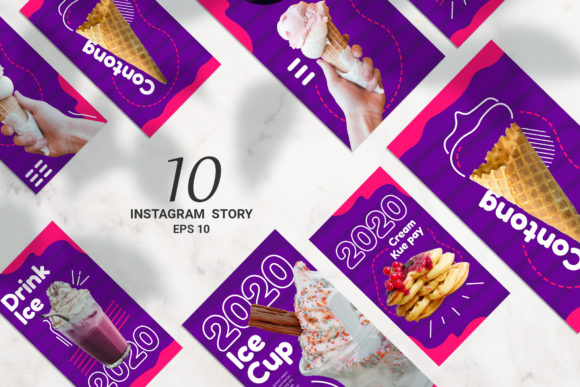 Sweet Food Instagram Story Vector