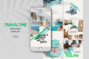 Travel Time Instagram Templates for Efficient Social Media Content Creation
